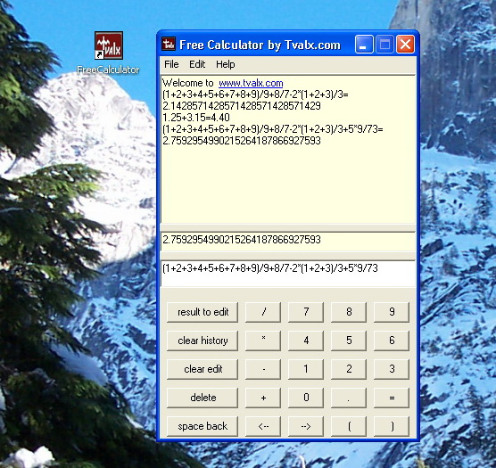 Tvalx Free Calculator