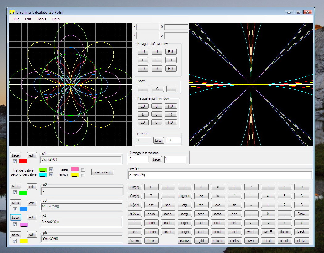 Graphing Calculator 2D Polar