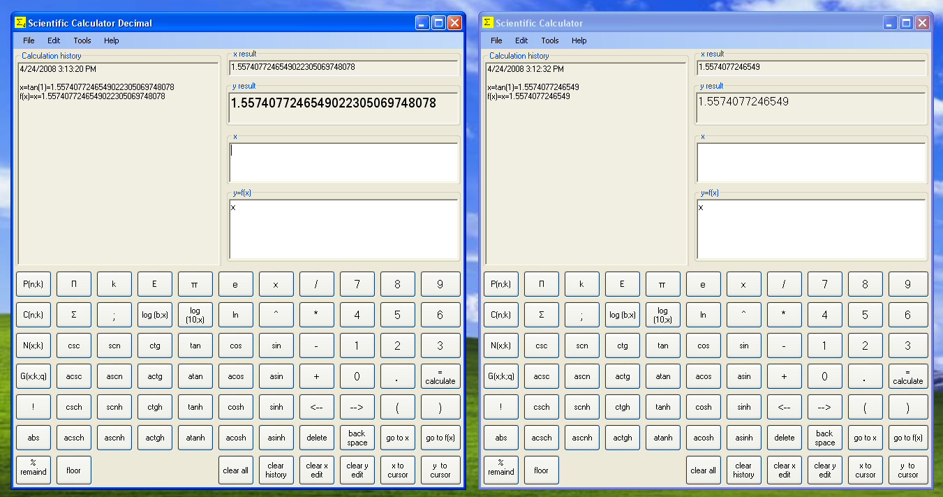 compare calculators