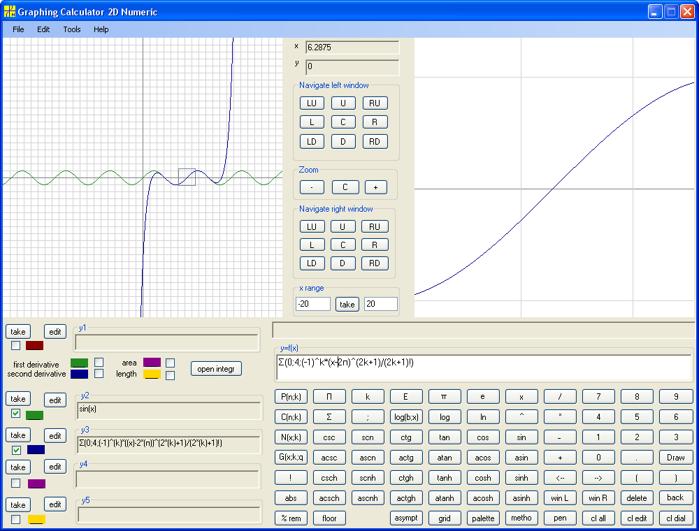Taylor polynomial at 2pi