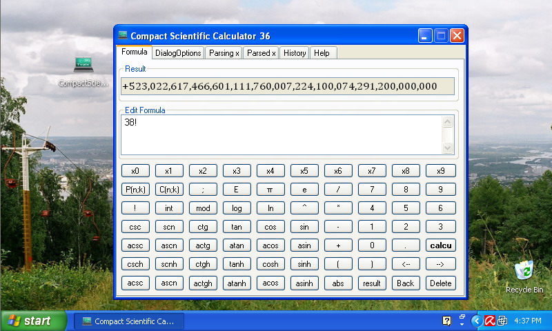 Compact Scientific Calculator 36 in XP 800x480