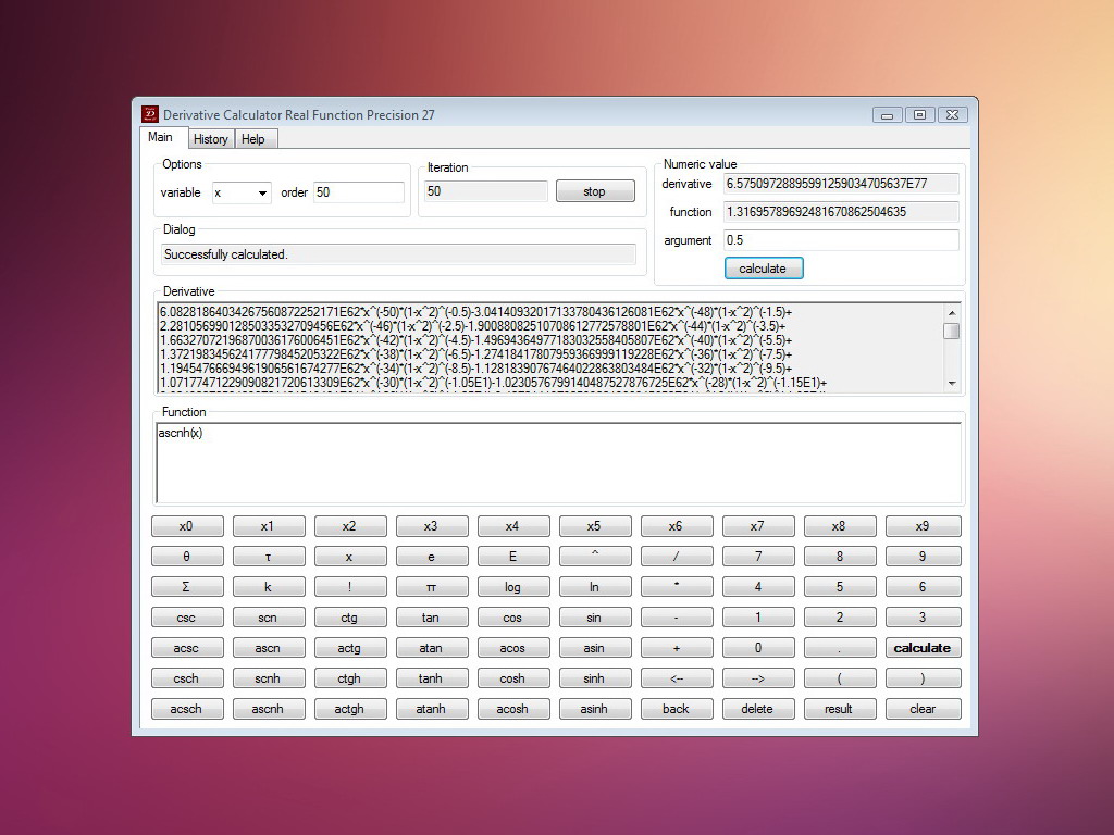 Derivative Calculator Real 27 in Vista