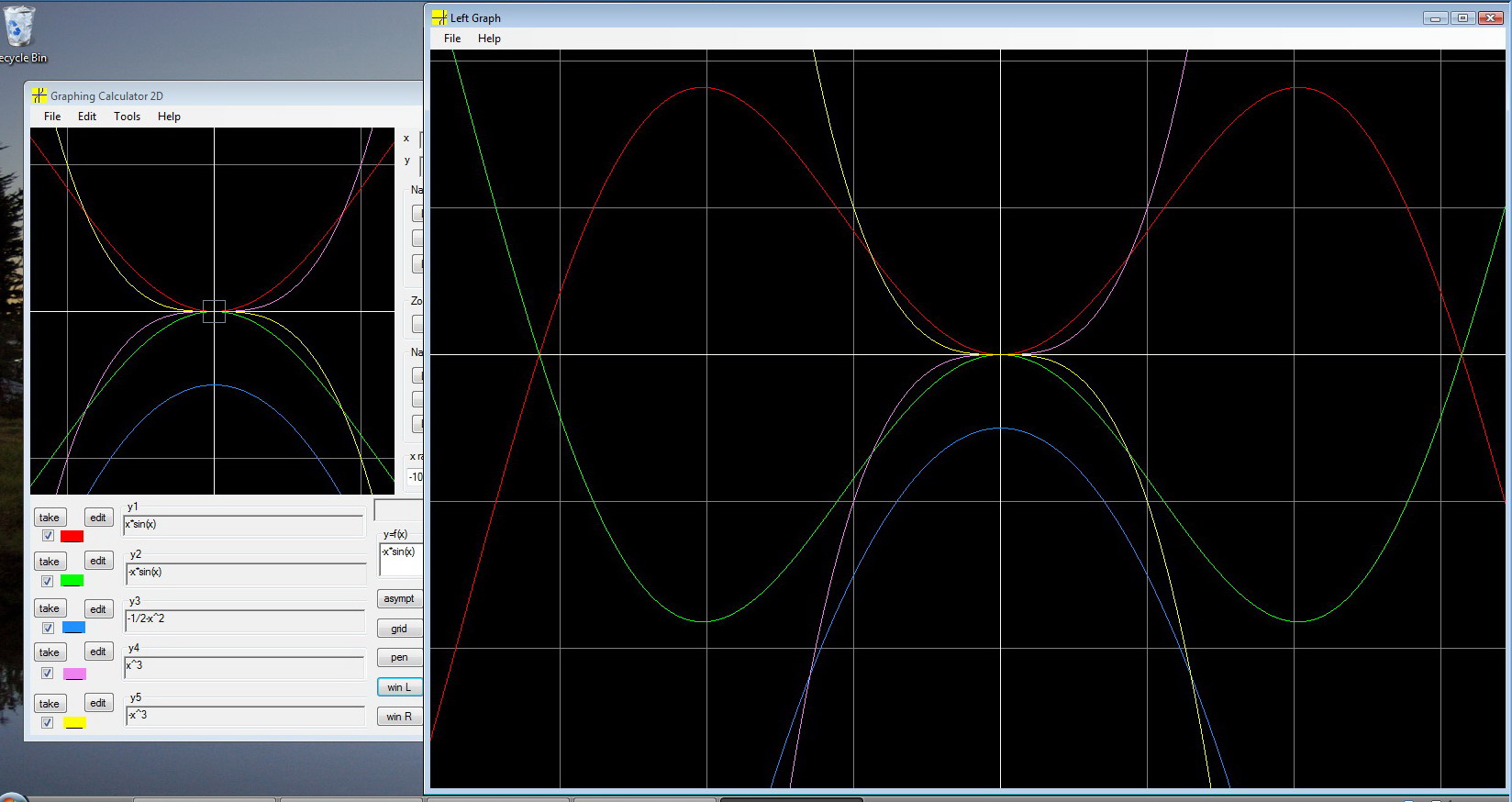 Graphing Calculator in Vista