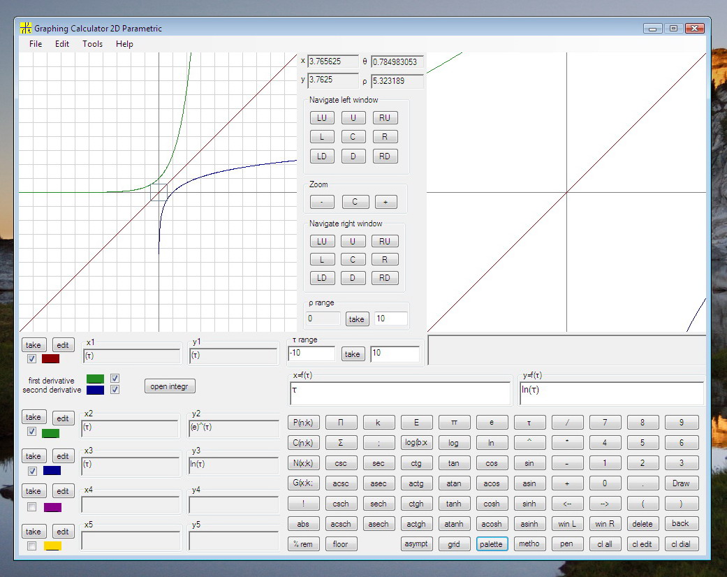 Graphing Calculator 2D Parametric